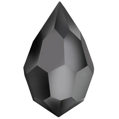 Preciosa Pendants Drop (681) Jet Hematite - Bluestreak Crystals