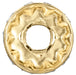 Preciosa Rondelle Bead Round Gold Plated - Bluestreak Crystals