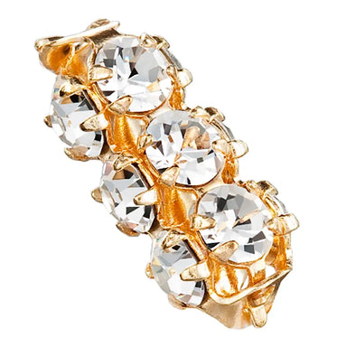 Preciosa Rondelle Bead Tube Gold Plated - Bluestreak Crystals