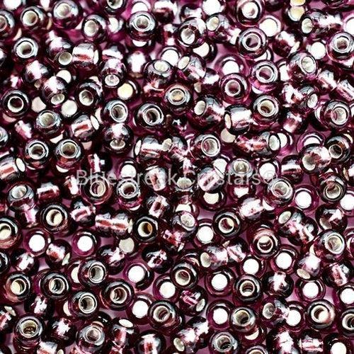 Preciosa Seed Beads Rocaille Amethyst S/L - Bluestreak Crystals