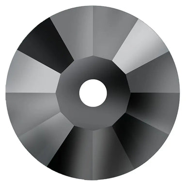 Preciosa Sew On Crystals Lochrose Jet Hematite UNFOILED - Bluestreak Crystals