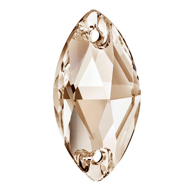 Preciosa Sew On Crystals Navette Crystal Honey - Bluestreak Crystals