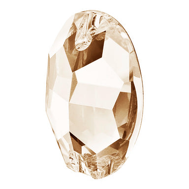 Preciosa Sew On Crystals Oval Crystal Honey - Bluestreak Crystals