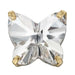 Preciosa Single Stone Setting Butterfly in Gold - Bluestreak Crystals