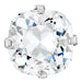 Preciosa Single Stone Setting Cushion Square in Silver - Bluestreak Crystals