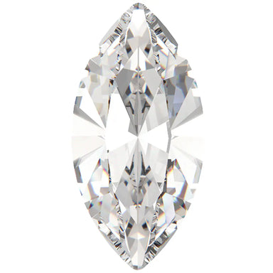 Preciosa Single Stone Setting Navette in Gold - Bluestreak Crystals