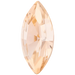 Preciosa Single Stone Setting Navette in Silver - Bluestreak Crystals
