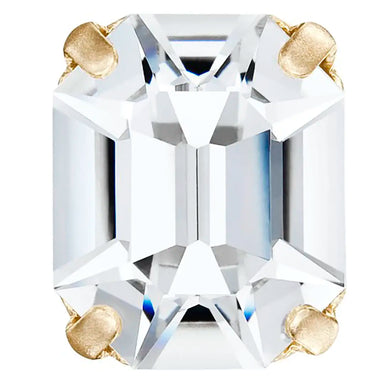 Preciosa Single Stone Setting Octagon in Gold - Bluestreak Crystals