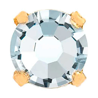 Preciosa Single Stone Setting Round Chaton in Gold - Bluestreak Crystals