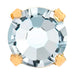 Preciosa Single Stone Setting Round Chaton in Gold - Bluestreak Crystals
