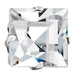 Preciosa Single Stone Setting Square in Silver - Bluestreak Crystals