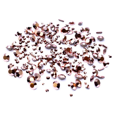 Preciosa Stone Mix of Flat Back Rhinestones, Chatons & Fancy Stones Crystal Capri Gold - Bluestreak Crystals