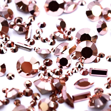 Preciosa Stone Mix of Flat Back Rhinestones, Chatons & Fancy Stones Crystal Capri Gold - Bluestreak Crystals