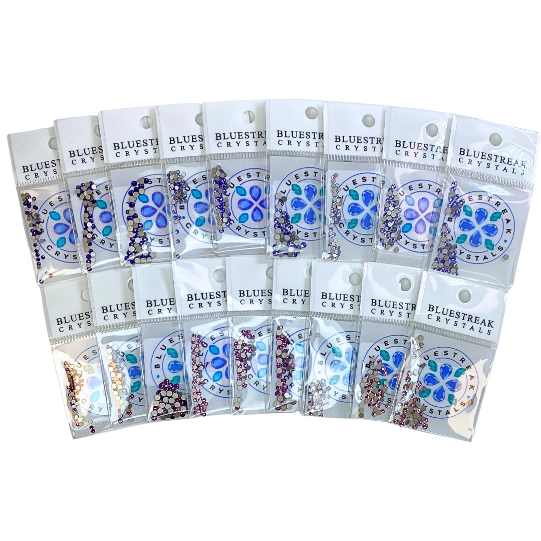 Serinity Flat Back Crystals Non Hotfix Purple Collection