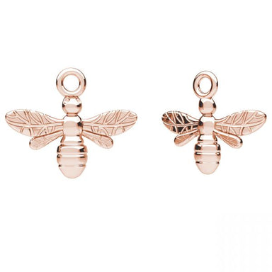 Rose Gold Plated (18k) Sterling Silver Bee Charm - Bluestreak Crystals