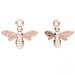 Rose Gold Plated (18k) Sterling Silver Bee Charm - Bluestreak Crystals
