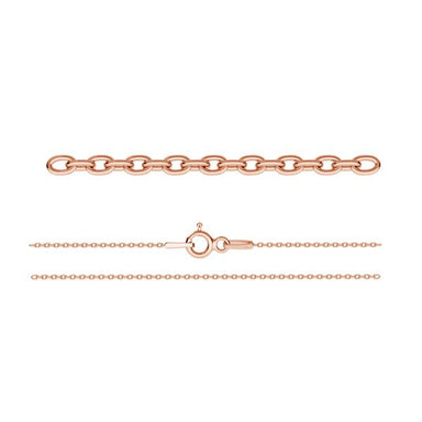 Rose Gold Plated (18k) Sterling Silver Trace Chain - Bluestreak Crystals