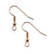 Rose Gold Plated Fish Hook Ear Wires - Bluestreak Crystals