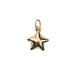 Rose Gold Plated Puffed Star Charm - Bluestreak Crystals