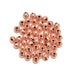Rose Gold Plated Smooth Round Beads - Bluestreak Crystals