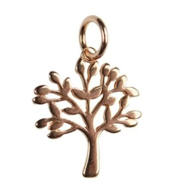 Rose Gold Plated Tree of Life Charm - Bluestreak Crystals