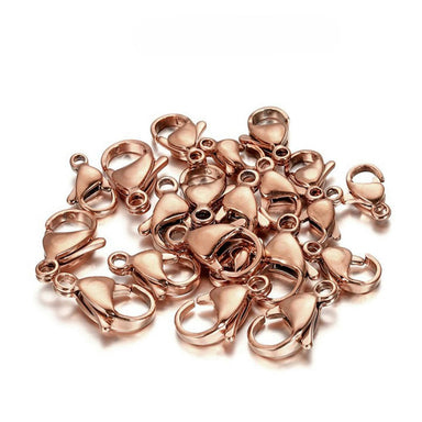 Rose Gold Plated Trigger Clasps - Bluestreak Crystals