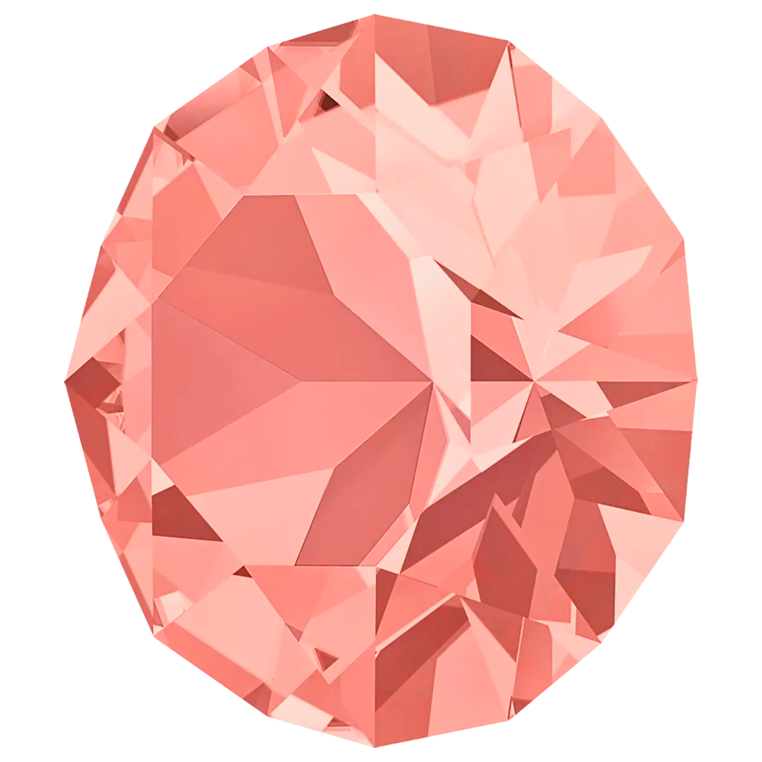Swarovski Chatons Round Stones (1028 & 1088) Rose Peach - Bluestreak Crystals