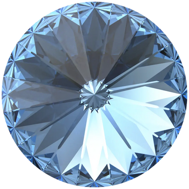 Serinity Chatons Round Stones Rivoli (1122) Cool Blue - Bluestreak Crystals