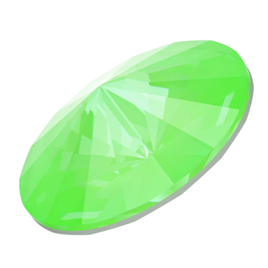 Serinity Chatons Round Stones Rivoli (1122) Crystal Electric Green Ignite UNFOILED - Bluestreak Crystals