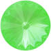 Serinity Chatons Round Stones Rivoli (1122) Crystal Electric Green Ignite UNFOILED - Bluestreak Crystals