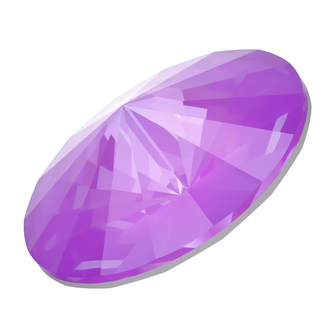 Serinity Chatons Round Stones Rivoli (1122) Crystal Electric Violet Ignite UNFOILED - Bluestreak Crystals