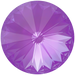 Serinity Chatons Round Stones Rivoli (1122) Crystal Electric Violet Ignite UNFOILED - Bluestreak Crystals