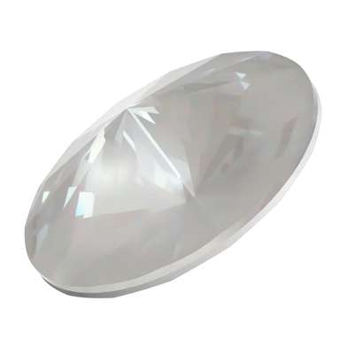 Swarovski Chatons Round Stones Rivoli (1122) Crystal Electric White Ignite UNFOILED - Bluestreak Crystals