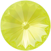 Serinity Chatons Round Stones Rivoli (1122) Crystal Electric Yellow Ignite UNFOILED - Bluestreak Crystals