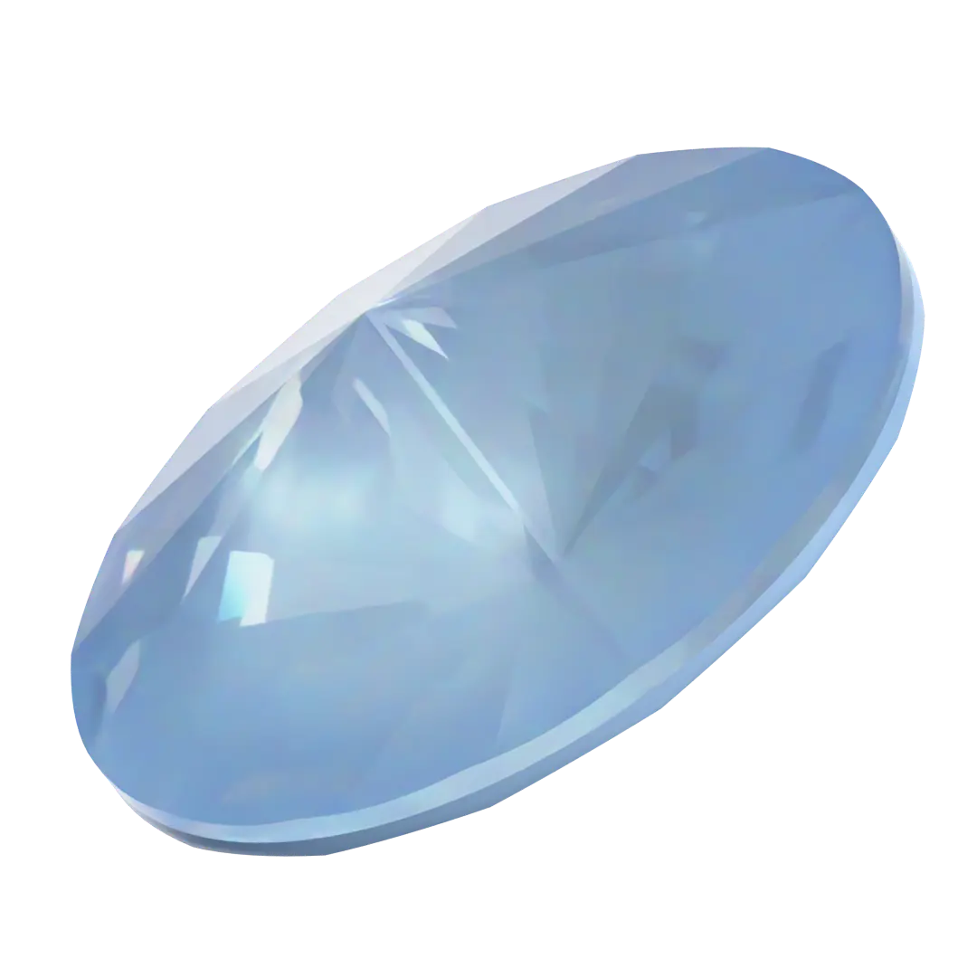 Swarovski Chatons Round Stones Rivoli (1122) Crystal Sky Ignite UNFOILED - Bluestreak Crystals