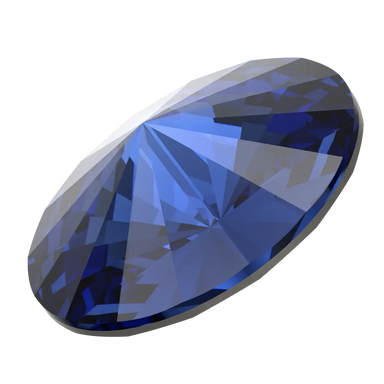 Serinity Chatons Round Stones Rivoli (1122) Dark Sapphire - Bluestreak Crystals