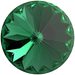 Swarovski Chatons Round Stones Rivoli (1122) Majestic Green - Bluestreak Crystals