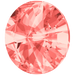 Swarovski Chatons Round Stones Rivoli (1122) Rose Peach - Bluestreak Crystals