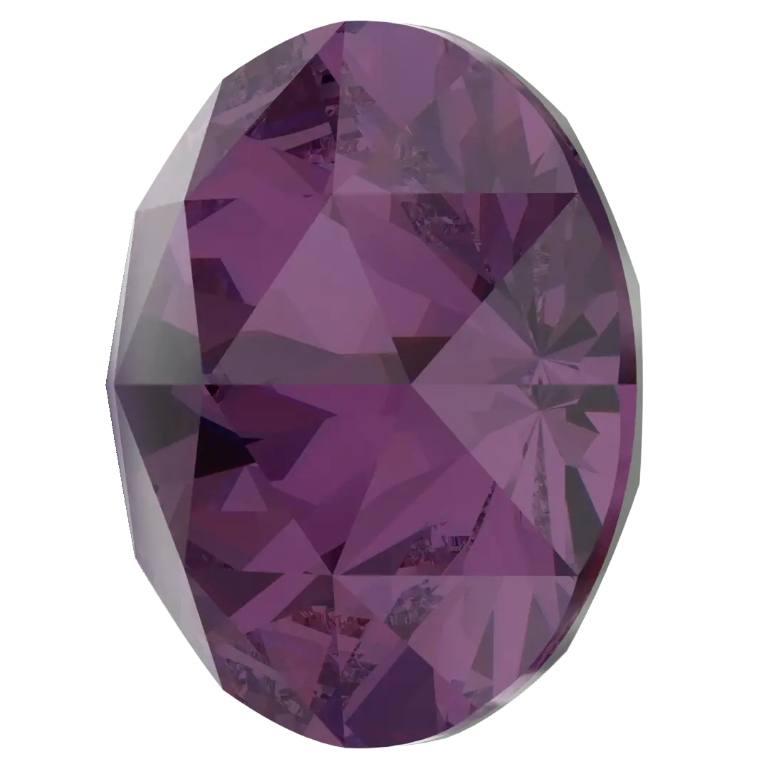 Serinity Chatons Round Stones Rose Cut (1401) Amethyst Ignite UNFOILED - Bluestreak Crystals