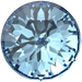 Swarovski Chatons Round Stones Rose Cut (1401) Aquamarine - Bluestreak Crystals