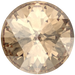 Serinity Chatons Round Stones Rose Cut (1401) Crystal Golden Shadow - Bluestreak Crystals