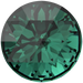 Swarovski Chatons Round Stones Rose Cut (1401) Emerald - Bluestreak Crystals