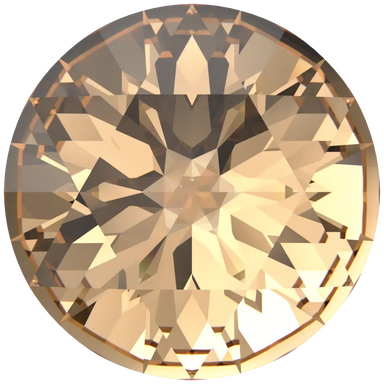 Serinity Chatons Round Stones Rose Cut (1401) Light Colorado Topaz Ignite UNFOILED - Bluestreak Crystals