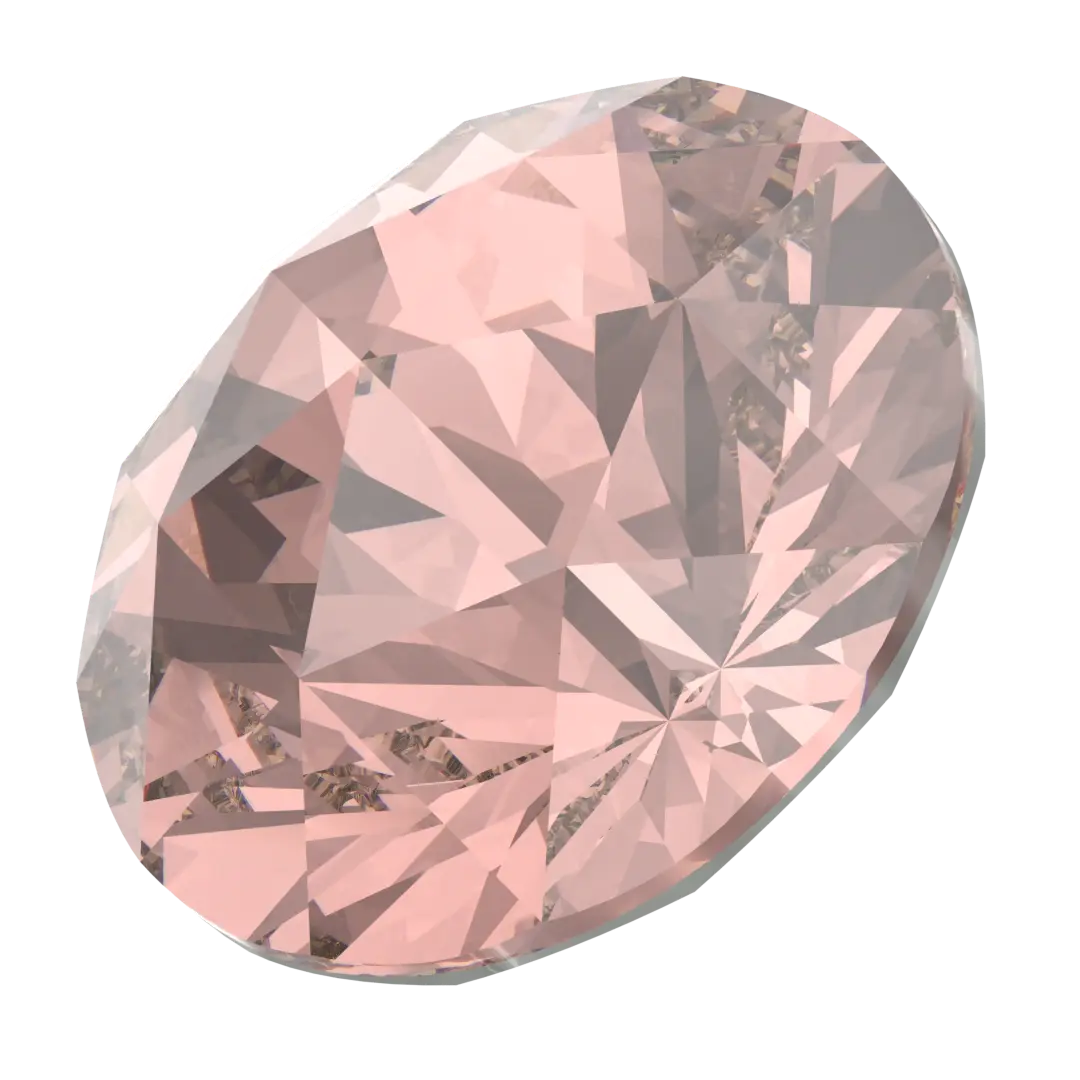 Serinity Chatons Round Stones Rose Cut (1401) Vintage Rose - Bluestreak Crystals