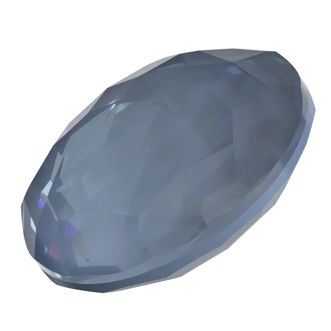 Swarovski Chatons Round Stones Fantasy (1383) Crystal Denim Ignite UNFOILED - Bluestreak Crystals