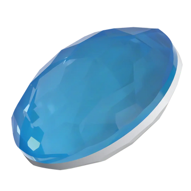 Swarovski Chatons Round Stones Fantasy (1383) Crystal Electric Blue Ignite UNFOILED - Bluestreak Crystals