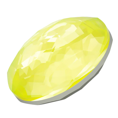 Serinity Chatons Round Stones Thin (1383) Crystal Electric Yellow Ignite UNFOILED - Bluestreak Crystals