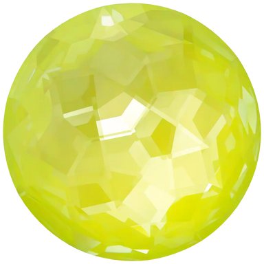 Serinity Chatons Round Stones Thin (1383) Crystal Electric Yellow Ignite UNFOILED - Bluestreak Crystals