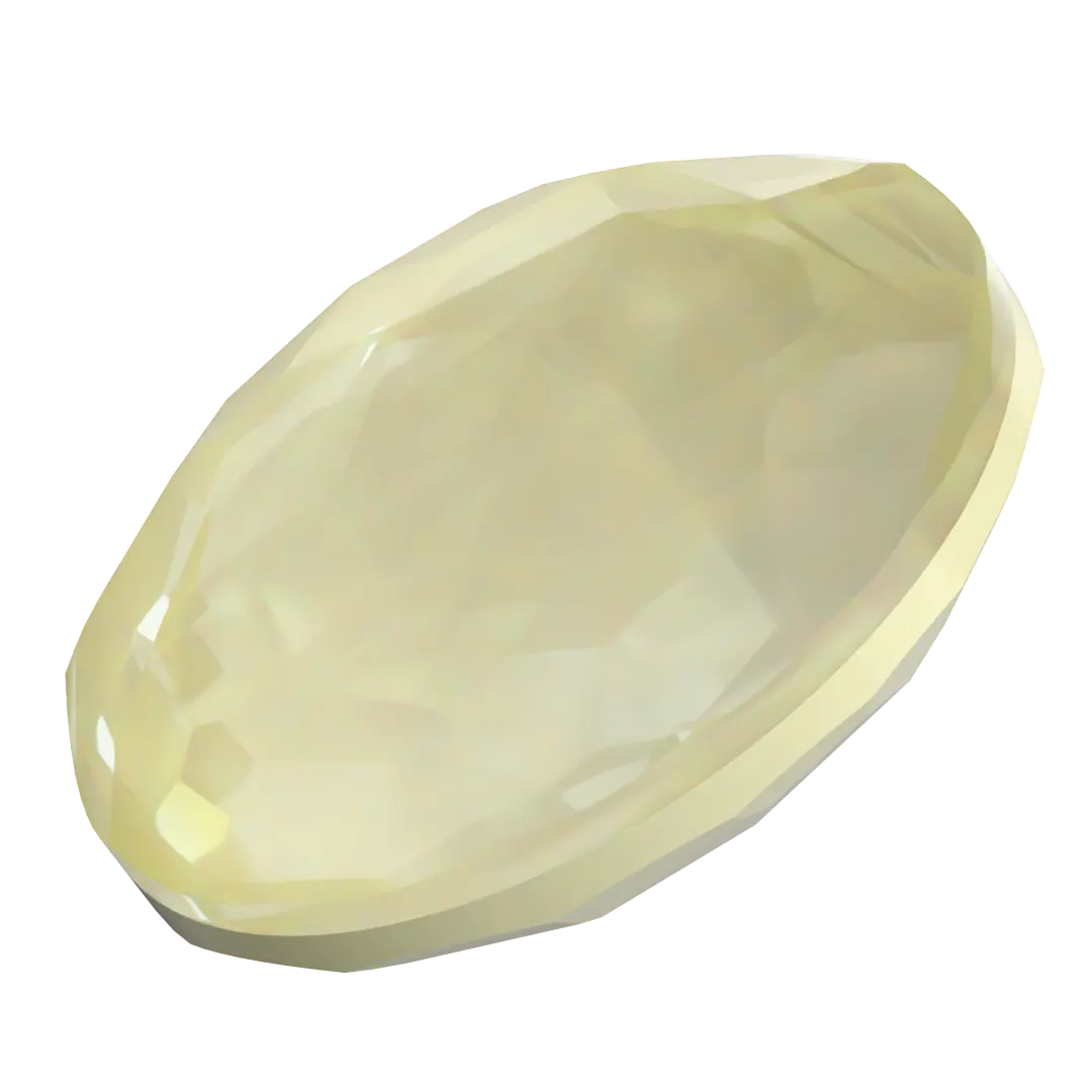 Serinity Chatons Round Stones Thin (1383) Crystal Soft Yellow Ignite - Bluestreak Crystals