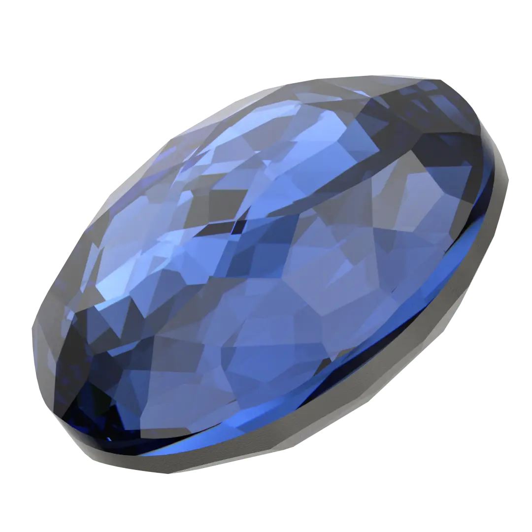 Serinity Chatons Round Stones Thin (1383) Dark Sapphire - Bluestreak Crystals
